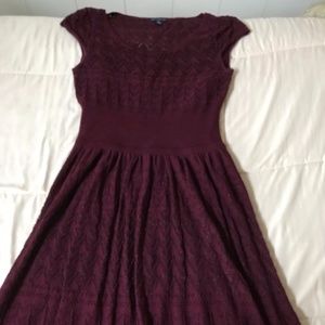 Burgundy Maroon American Eagle Sweater Dress